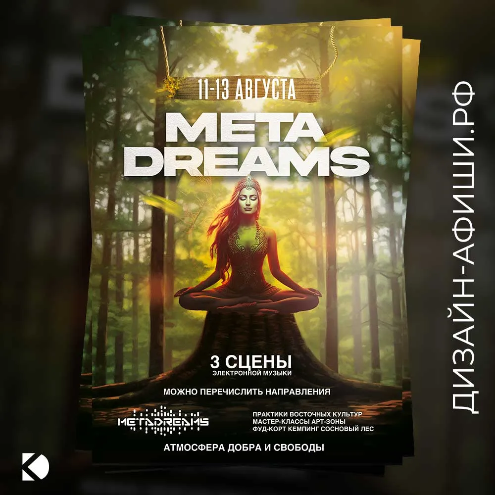 макет афиши Фестиваль «Metadreams»